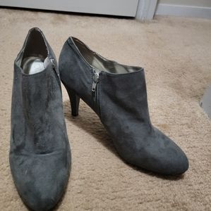 Grey Heeled Booties Size 11
